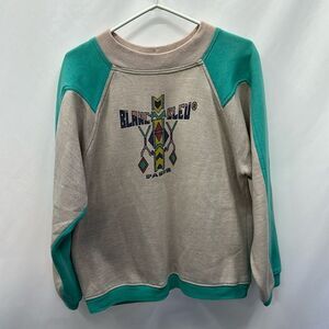 Vintage Blanc Bleu Vintage Pullover Sweatshirt sz M
